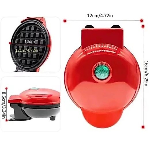 Mini máquina de waffles bivolt — detalhe do produto