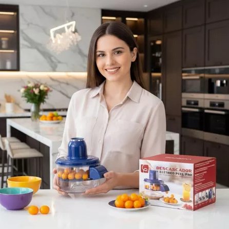Descascador elétrico de frutas e legumes bivolt — detalhe do produto