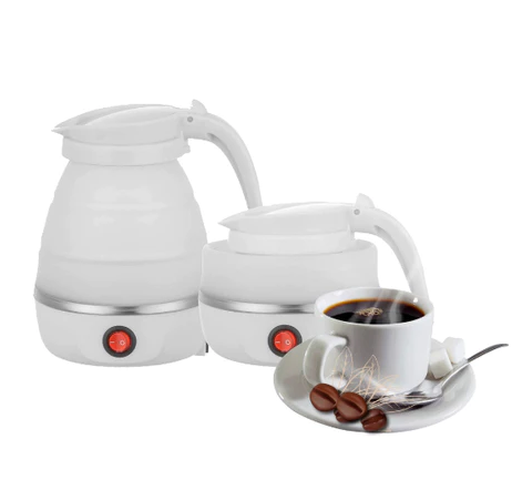 Chaleira elétrica retrátil de silicone 600 ml — detalhe do produto