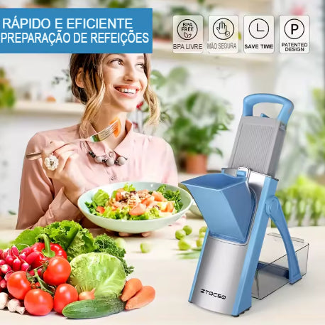 Fatiador vertical de legumes 5 funções — detalhe do produto