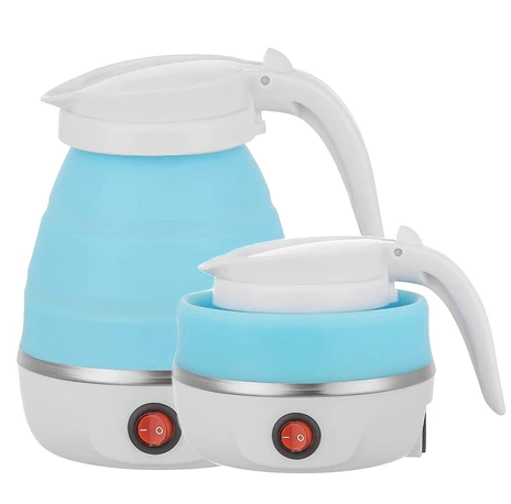 Chaleira elétrica retrátil de silicone 600 ml — detalhe do produto