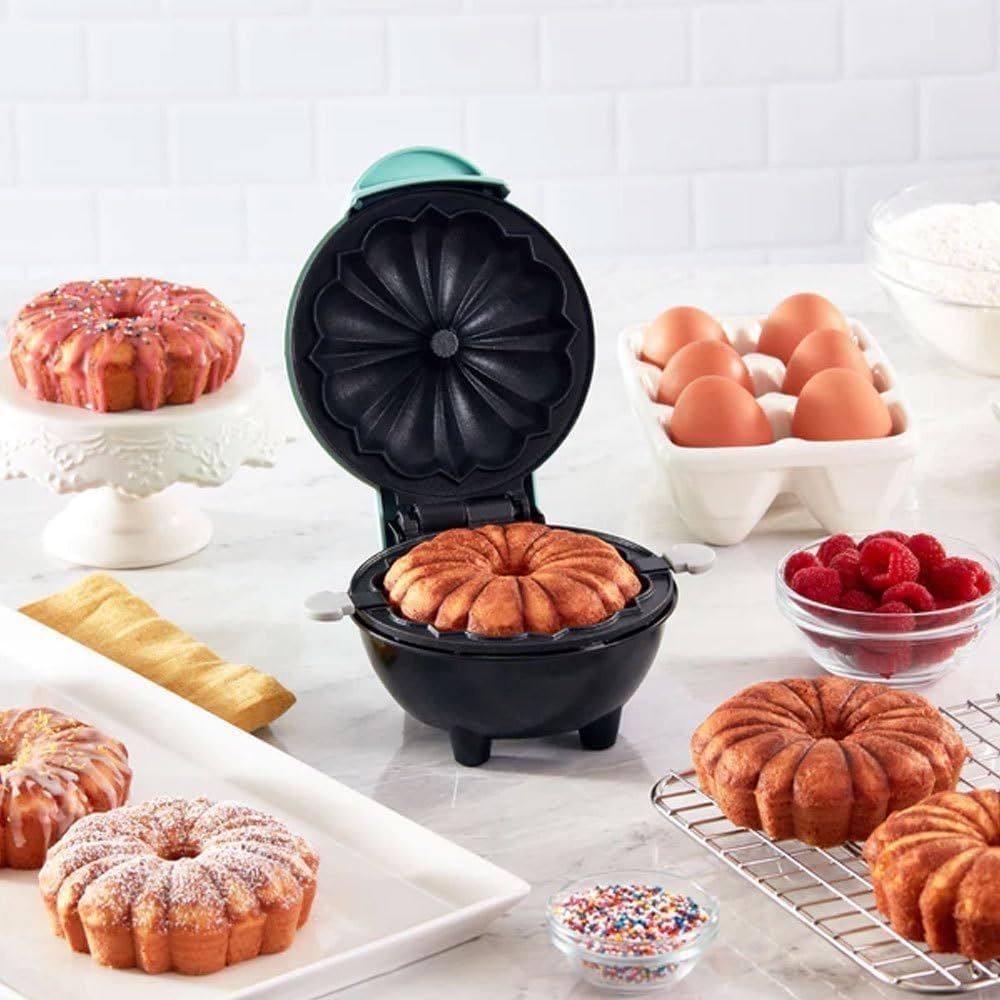 Mini máquina de bolos antiaderente 110 V — detalhe do produto