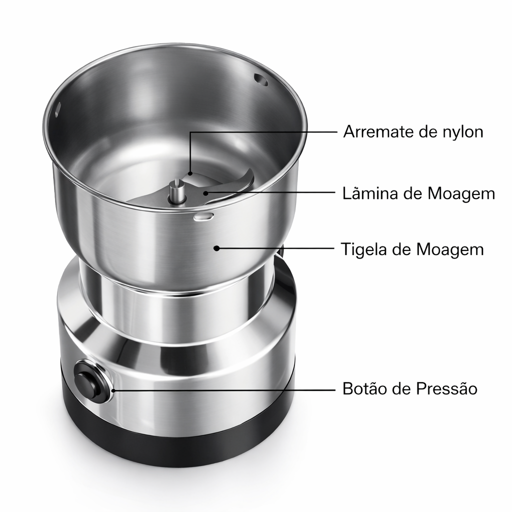 Moedor elétrico de grãos 300 ml — detalhe do produto