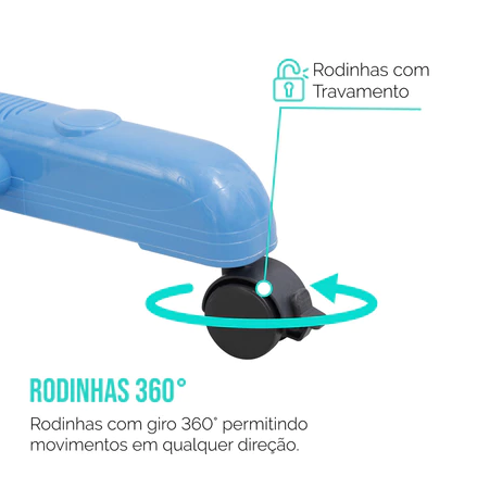 Varal vertical dobrável com 3 andares — detalhe do produto